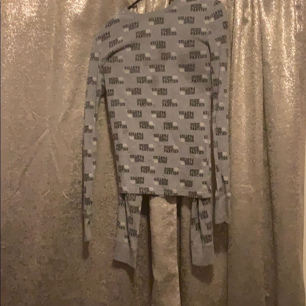 Pink Victoria secret thermal sleep set